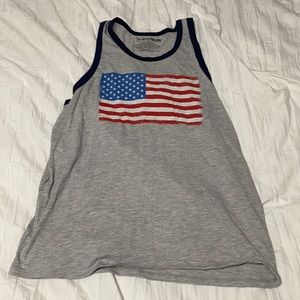 Mens Medium USA Flag tank top like new